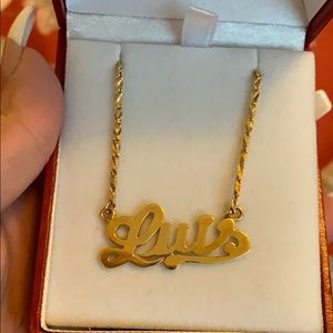 Gold plated necklace